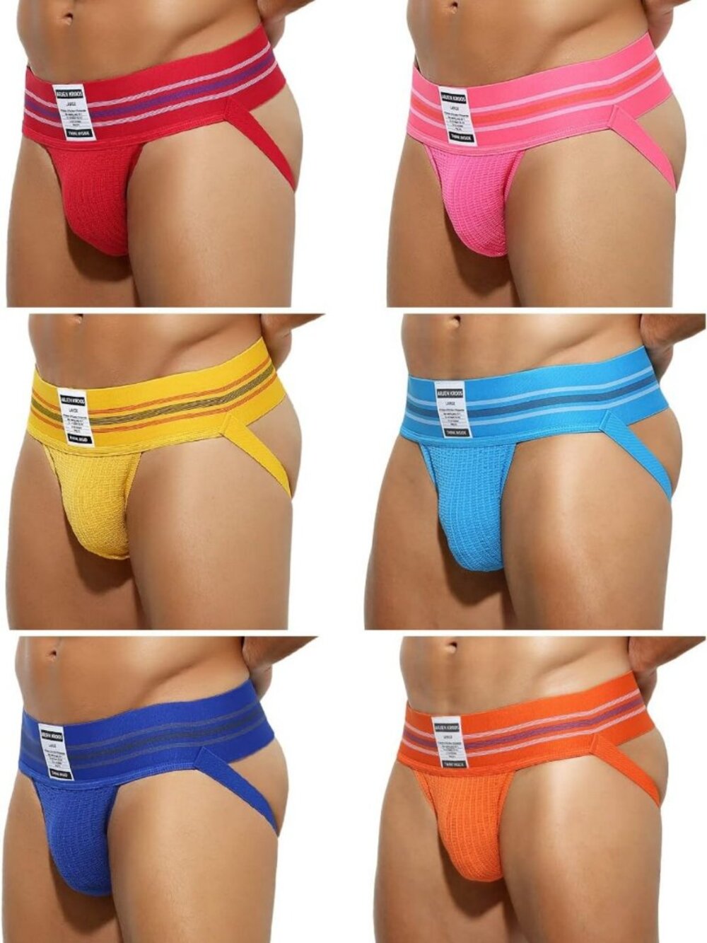 Men's Gym Jockstrap Underwear - Comfortable Supportive Athletic Gear, Pack of 2